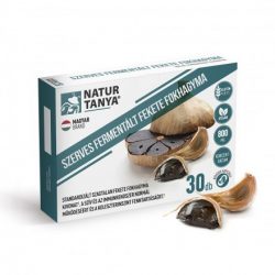   Natur Tanya® Fermentált Fekete Fokhagyma 800 mg - szagtalan, standardizált S-allil-cisztein - szív, erek, koleszterin, mikrobiom, immunrendszer