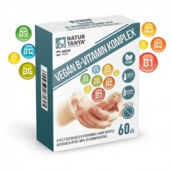   Natur Tanya® VEGÁN B-VITAMIN KOMPLEX – 8 féle esszenciális B-vitaminnal a napi beviteli referencia érték 100%-os mennyiségével 60 db