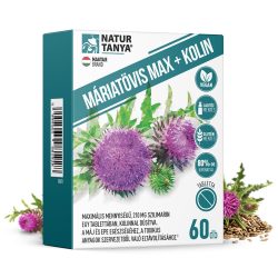   Natur Tanya® MÁRIATÖVIS MAX + KOLIN - Maximális mennyiségű szilimarin, kolinnal a máj és az epe egészségéhez