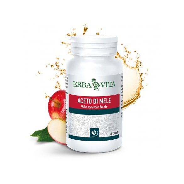 Natur Tanya® E. Fermentált Almaecet kapszula, növényi kapszulahéjban - Támogatja a sav-bázis egyensúlyt és a testsúlycsökkentést 60 db