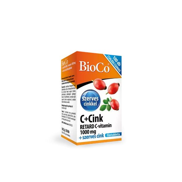 BioCo C+Cink Retard C-vitamin 1000 mg + Szerves cink Családi csomag filmtabletta 100 db