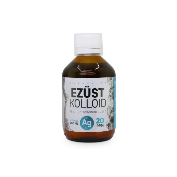 Ezüstkolloid 20 PPM, 200ml - ÜVEGES