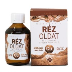   Mannavita Réz oldat 225µg / napi adag, 200ml - DOBOZOS + 50 ml pumpás üveg