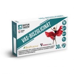   Natur Tanya® VAS-BISZGLICINÁT - Világszabadalommal védett szerves vas és BioPerine® (fekete bors kivonat)