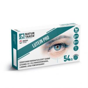 Natur Tanya® Lutein Pro szemvitamin – mikrokapszulázott szabad lutein + 7 féle tápanyag a látásért - 54 db.